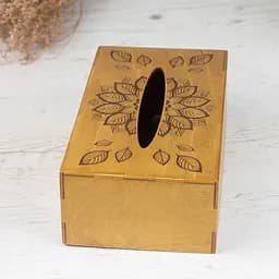 Дерев'яний диспенсер для серветок VANZA FLOWER oak - мініатюра 5
