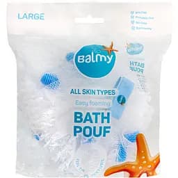 Мочалка Balmy Белое мыло с кусочками мыла (05466)