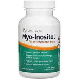 Міо-інозитол для жінок і чоловіків Fairhaven Health Myo-Inositol 120 капсул