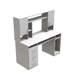 Комп'ютерний стіл Анжело Ferrum-decor 1400x1422x600 ДСП білий 16 мм (FRD-104704)