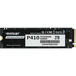Твердотельный накопитель SSD 2Tb Patriot P410 PCI-E 4.0 x4 M.2 2280 3D TLC 5000/4500 МБ/с (P410P2TBM28H)