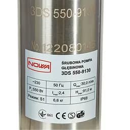 Насос заглибний свердловинний шнековий Nowa 3DS 550-9130 (148538) - мініатюра 3