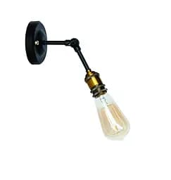 Бра настенное Levistella 752WF1402-1 E27 60W черный с золотым патроном металл для дома