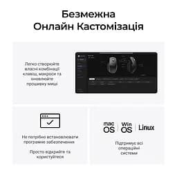 Миша бездротова Keychron M6S WL Black (M6S-A72) - мініатюра 10