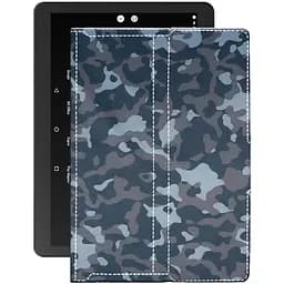 Чохол StatusCASE з екошкіри для планшету Pixus Ride 9.6 Хаки-синій