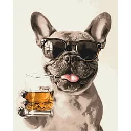 Картина по номерам "Пес с хорошим вкусом" Art Craft 11723-AC 40х50 см