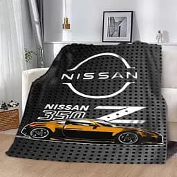 Плед плюшевий на подарунок 3D Nissan 350 160х200 см