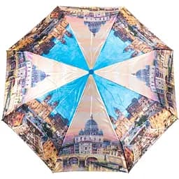 Жіноча складана парасолька напівавтомат Magic Rain 101 см різнобарвна