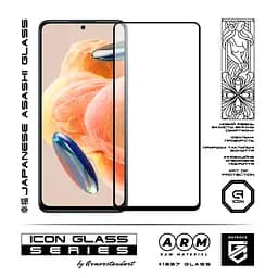 Захисне скло для Xiaomi Redmi Note 12 Pro 4G, Icon, 2.5D загартоване скло, повне проклеювання, глянсове, удароміцне, з олеофобним покриттям, сумісне з чохлами, міцність 9H, проста установка, ArmorStandart (ARM72596) - мініатюра 2