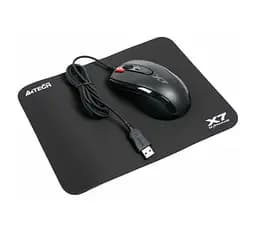 Миша A4Tech X-7120 USB Black X-710BK + килимок X7-200MP (Bundle)