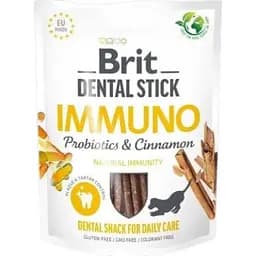 Ласощі для собак Brit Dental Stick Immuno для міцного імунітету, пробіотики та кориця 7 шт. 251 г