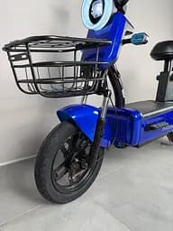 Міський електровелосипед EVOBIKE Nova S 500W з пасажирським сидінням, поворотниками, корзиною та дисплеєм, 48V 12Ah (економний, до 40 км/год), синього кольору - мініатюра 7