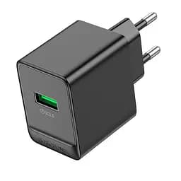 Адаптер сетевой Borofone Erudite single port charger BAS12A | 1USB, 18W/3A, QC/PD|