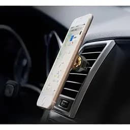 Автомобільний тримач холдер Baseus Magnetic Air Vent Car Mount Holder SUGX-A0V Gold - мініатюра 5
