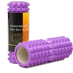 Масажний ролик Cornix EVA 33 x 14 см (валик, ролер) XR-0328 Violet