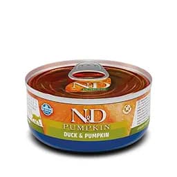 Влажный корм Farmina N&D Grain Pumpkin Duck Adult для кошек, беззерновой, с тыквой и уткой, 70 г