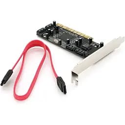 Контроллер Voltronic PCI=>SATA 2.0, SIL3114, 1,5 Гб/с, 4 внутренних порта, RAID, + кабель SATA, BOX