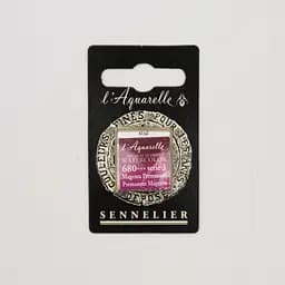 Акварельна фарба Sennelier, полукювета, S3, Перманентний пурпуровий (Permanent Magenta)