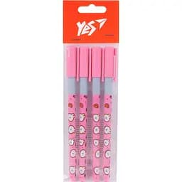 Набор шариковых ручек Yes Line Friends 0.7 мм 4 шт. синий (450202)