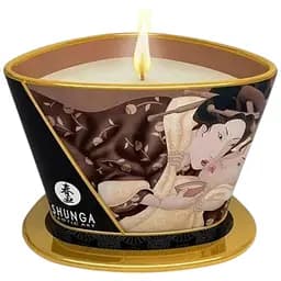Массажная свеча Shunga Massage Candle Intoxicating Chocolate с афродизиаками 170 мл