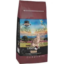 Сухой корм для котов Landor ягненок с бататом 2 кг