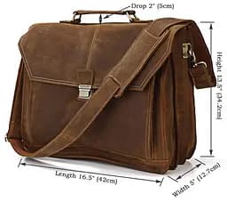 Чоловічий шкіряний портфель Vintage 42х34,2х12,7 см sum0012731 - мініатюра 8