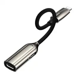 Перехідник адаптер Baseus L55 2-in-1 iP Male to Dual iP Female Adapter Tarnish 2 А CALL55-0A