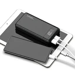 Портативний зовнішній акумулятор Pineng PN-861 20000 mAh Power Bank Чорний - мініатюра 4