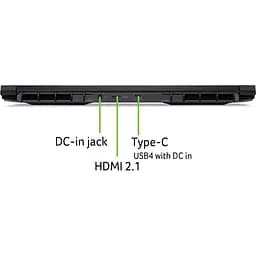 Ноутбук Ігровий ACER Nitro V16 AI ANV16-42-R7XR, AMD Ryzen 7 260 до 5.1GHz, 16" WUXGA, 16GB, SSD 1TB, NVIDIA GeForce RTX 5050 8GB, Free DOS - мініатюра 12