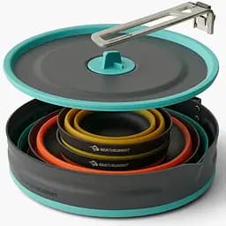 Набір посуду Sea To Summit Frontier UL Collapsible One Pot Cook Set w/2.2L Pot 2P (1033-STS ACK026031-122101) - мініатюра 5