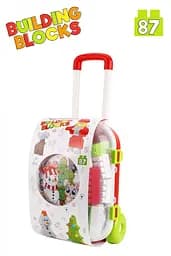 Конструктор новорічний у валізі, 87 деталей, 35x25x16 см, 8805