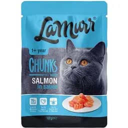 Влажный корм La Murr Chunks для кошек всех пород с лососем 100 г