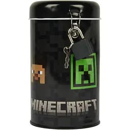 Копилка круглая Yes Minecraft Heroes 13х7,6 см металлическая (708577)