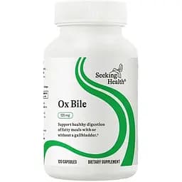Бичача жовч Seeking Health Ox Bile 125 мг 120 капсул