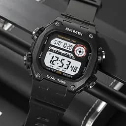 Наручний годинник чоловічий 2126BKWT Black-White Skmei acs0030250 - мініатюра 4