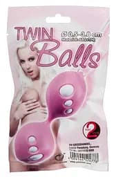 Вагинальные шарики Twin Balls, 11 см, розовый