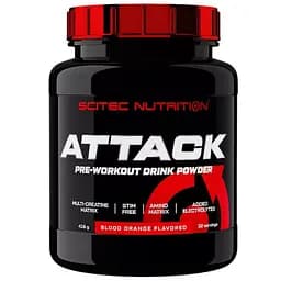 Передтренувальний комплекс Scitec Nutrition Attack 416 г blood orange
