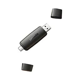Кардридер Ugreen CM304 USB Type-C 3.1 + USB for TF/SD 3.0 Black (80191) - мініатюра 2