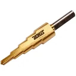 Сверло коническое ступенчатое титановое по металлу Sthor Ø=4-12 мм HSS 4241 (22610)