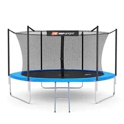 Батут Hop-Sport 10ft (305см) синій з внутрішньою сіткою - мініатюра 2