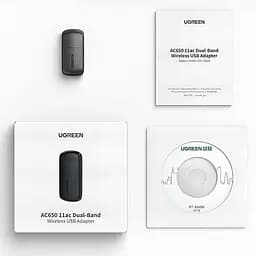 Адаптер WiFi AC650 11ac Dual-Band USB 2.0 (CM448) Ugreen (20204) - мініатюра 4