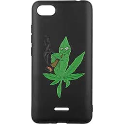 Чохол-накладка Toto Cartoon Soft Silicone TPU Case Xiaomi Redmi 6A Cannabis Black
