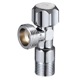 Кран кутовий вентильний Zegor FZ63 приладовий латунь 1/2"х3/8" Хром 30412