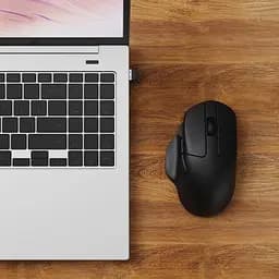 Комп'ютерна мишка Keychron M7 Wireless/Bluetooth/USB Black (M7-A1) - мініатюра 4