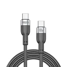 Кабель Brevia Type-C to Type-C 60W 1,2 м, черный ZIP (52120BCCZ1)