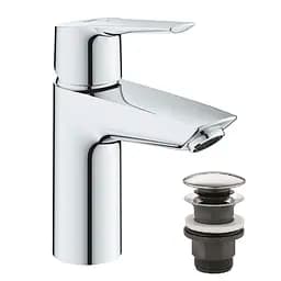 Змішувач для раковини Grohe QuickFix Start S-Size 23551002 з донним клапаном Хром