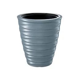 Горщик для квітів Prosperplast Freze круглий з вкладишем світло-сірий 300 x 320 мм (61383-443)