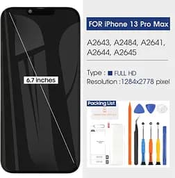 Екран для iPhone 13 Pro MAX РК-дисплей 6,7" РК-екран 13 Pro MAX Заміна РК-дисплея для iPhone13 Pro MAX Інструменти для заміни - мініатюра 2