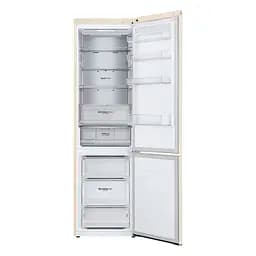 Холодильник LG 203x60х68 холодильне відділення 277 л морозильне відділення 107 л 2 двері А++ NF Metal Fresh бежевий (GC-B509SESM) - мініатюра 3