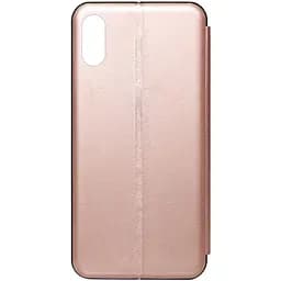 Чехол-книжка Toto Book Rounded Leather Case Apple iPhone X/XS Rose Gold